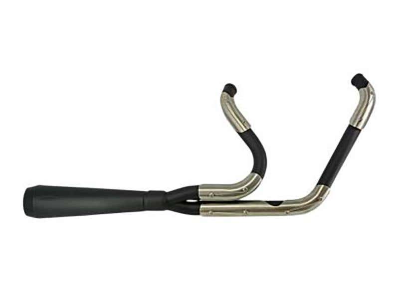 TRASK PERFORMANCE ASSAULT 2-INTO-1 EXHAUST - BLACK. FITS DYNA 2006-2017.
