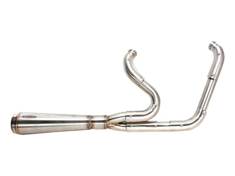 TRASK PERFORMANCE ASSAULT 2-INTO-1 EXHAUST - STAINLESS STEEL. FITS DYNA 1991-2005.