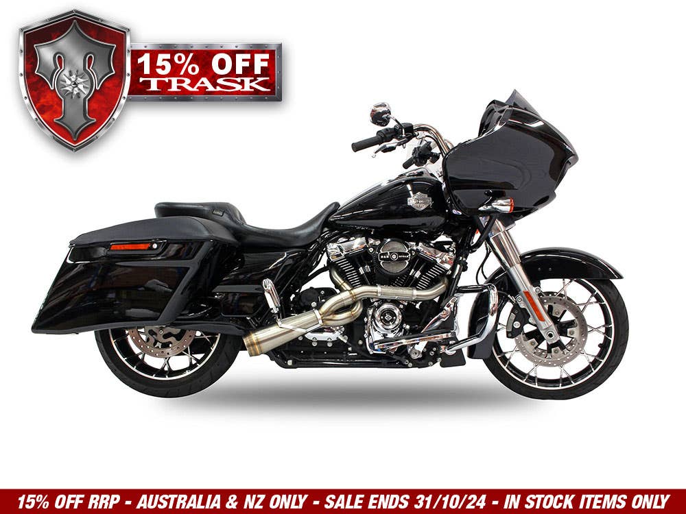 TRASK PERFORMANCE BIG SEXY PERFORMANCE 2-INTO-1 EXHAUST - STAINLESS STEEL. FITS TOURING 2017UP.