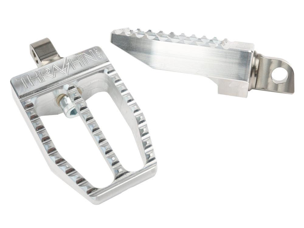 THRASHIN SUPPLY COMPANY FOOTPEGS; MILITANT RAW HD CLEVIS