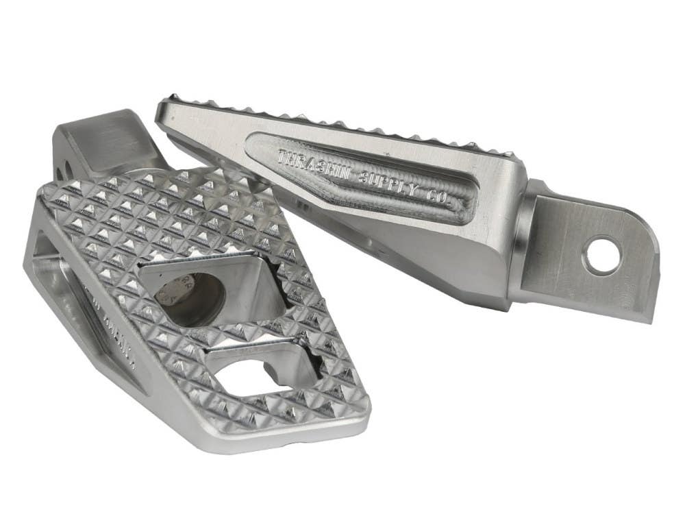 THRASHIN SUPPLY COMPANY FOOTPEGS; P-54 RAW STAIL18UP REAR