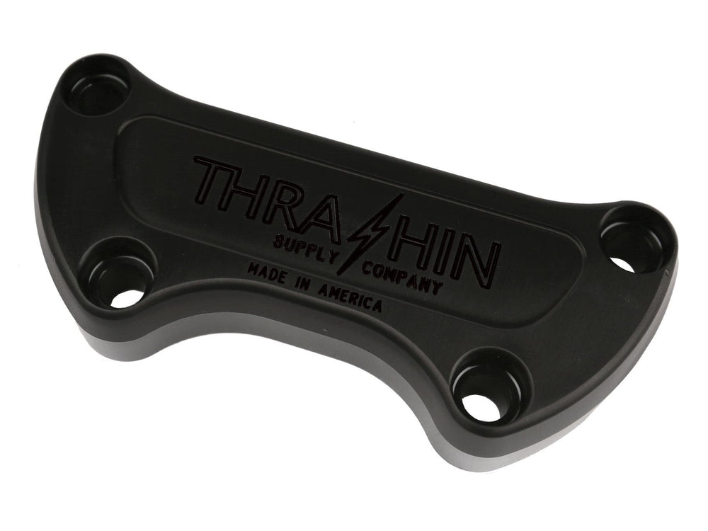 THRASHIN SUPPLY COMPANY H/BAR TOP CLAMP TSC LOGO BLK