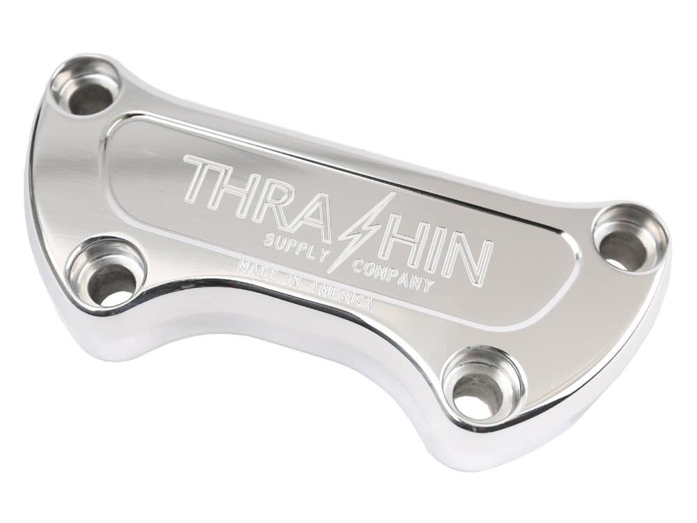 THRASHIN SUPPLY COMPANY H/BAR TOP CLAMP TSC LOGO POLISHED