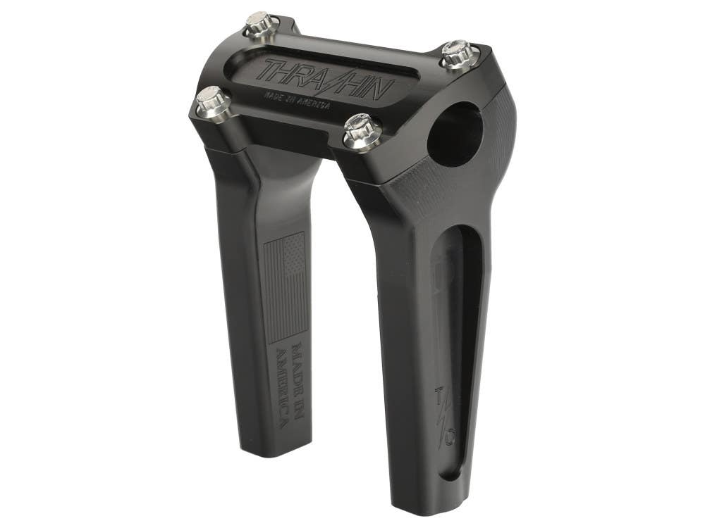 THRASHIN SUPPLY COMPANY RISERS 6 STRAIGHT BLK