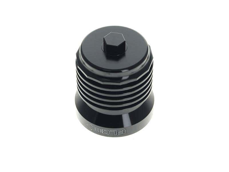 ULTRA COOL OIL COOLERS FLO REUSABLE OIL FILTER - BLACK WITH POLISHED FINS. FITS STREET 2015-2020 INDIAN 2014UP VICTORY 1999-2017 & VARIOUS HONDA KAWASAKI TRIUMPH & YAMAH