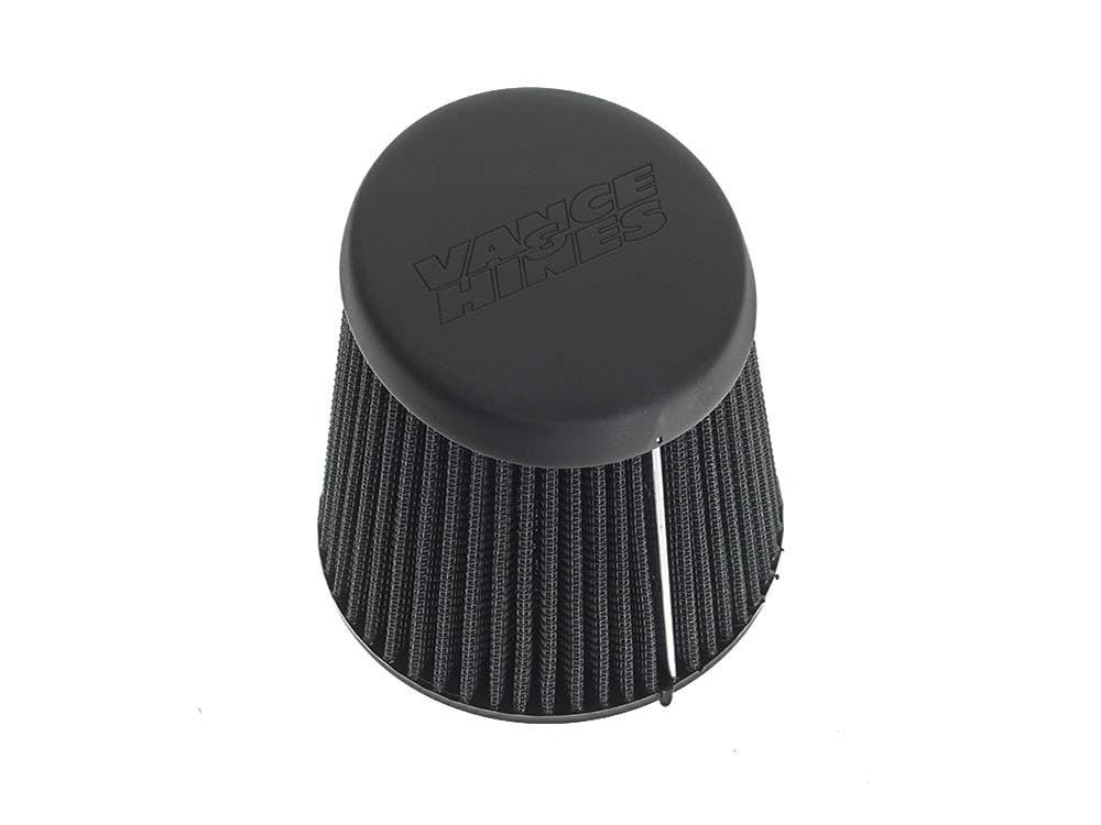 VANCE AND HINES AIR FILTER ELEMENT - BLACK END CAP. FITS VO2 FALCON AIR CLEANERS