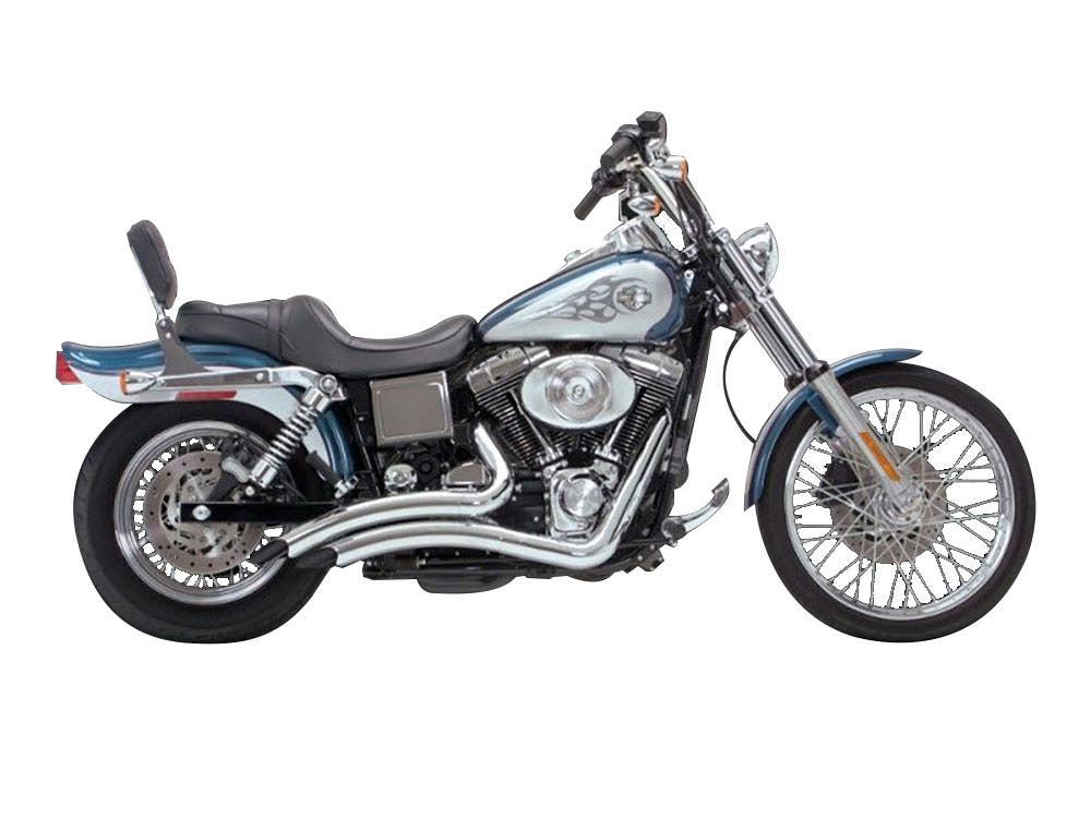VANCE AND HINES BIG RADIUS EXHAUST - CHROME. FITS DYNA 1991-2005.
