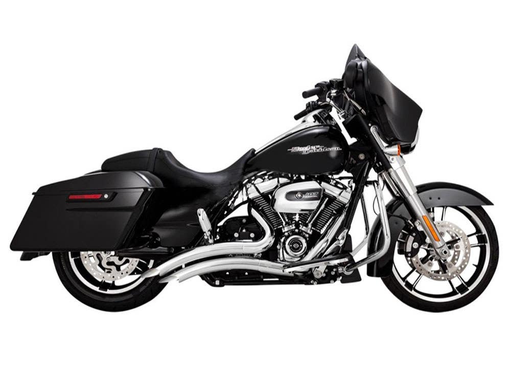 VANCE AND HINES BIG RADIUS EXHAUST - CHROME. FITS TOURING 2017UP