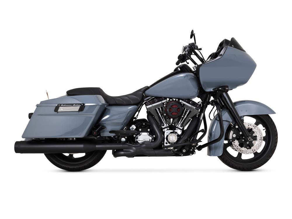 VANCE AND HINES POWER DUALS RIGHT SIDE TUCK & UNDER HEADERS - BLACK. FITS TOURING 2009-2016