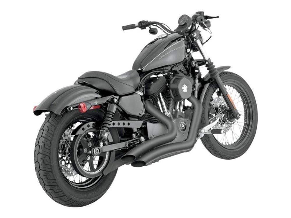 VANCE AND HINES BIG RADIUS EXHAUST - BLACK. FITS SPORTSTER 2014-2021