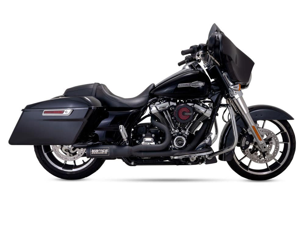 VANCE AND HINES HI-OUTPUT RR - BLACK. FITS TOURING 2017UP