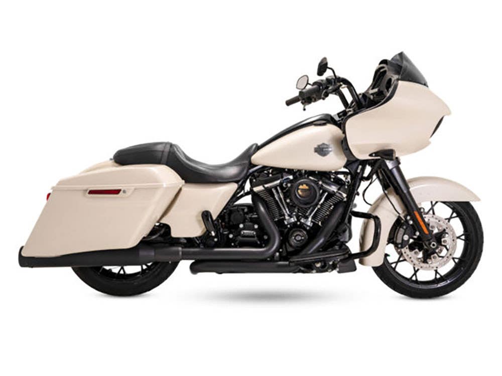 VANCE AND HINES DRESSER DUALS RIGHT SIDE TUCK & UNDER HEADERS - BLACK. FITS TOURING 2017UP