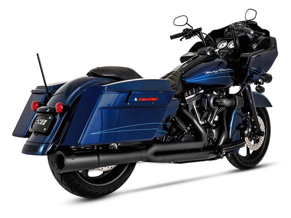 VANCE AND HINES PRO PIPE 2-INTO-1 EXHAUST - BLACK. FITS TOURING 2010-2016