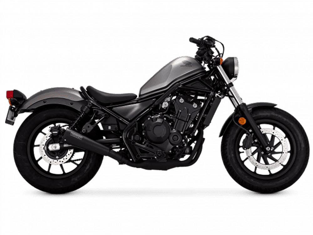 VANCE AND HINES UPSWEEP SLIP-ON MUFFLER - BLACK. FITS HONDA CMX / REBEL 500CC 2017UP