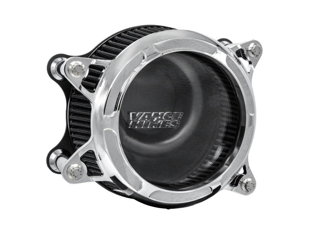 VANCE AND HINES VO2 INSIGHT AIR CLEANER KIT - CHROME. FITS TWIN CAM 1999-2017 WITH CV CARB OR CABLE OPERATED DELPHI EFI