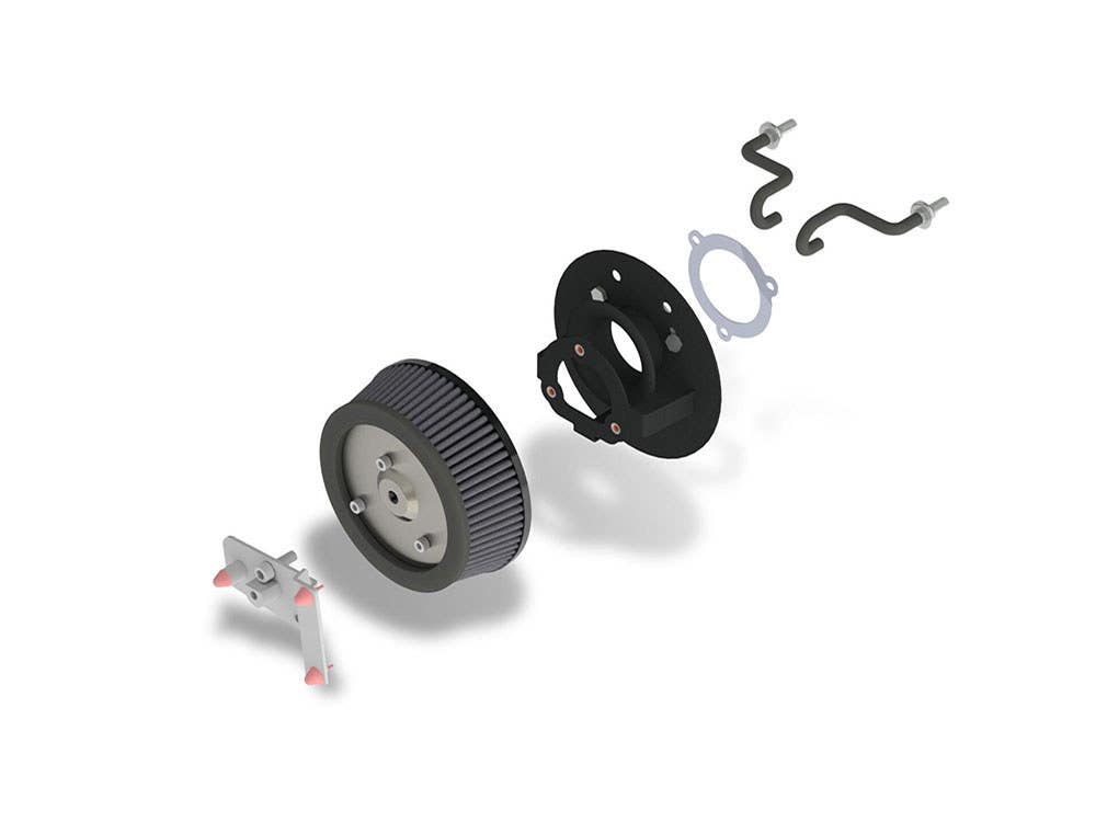 VANCE AND HINES VO2 NAKED AIR CLEANER KIT. FITS MILWAUKEE-EIGHT 2017UP