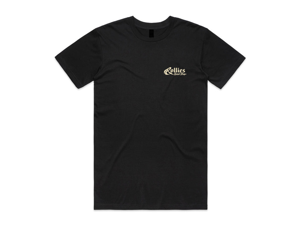 Small Rollies Anzac Day Black T-Shirt - Rollies Speed Shop
