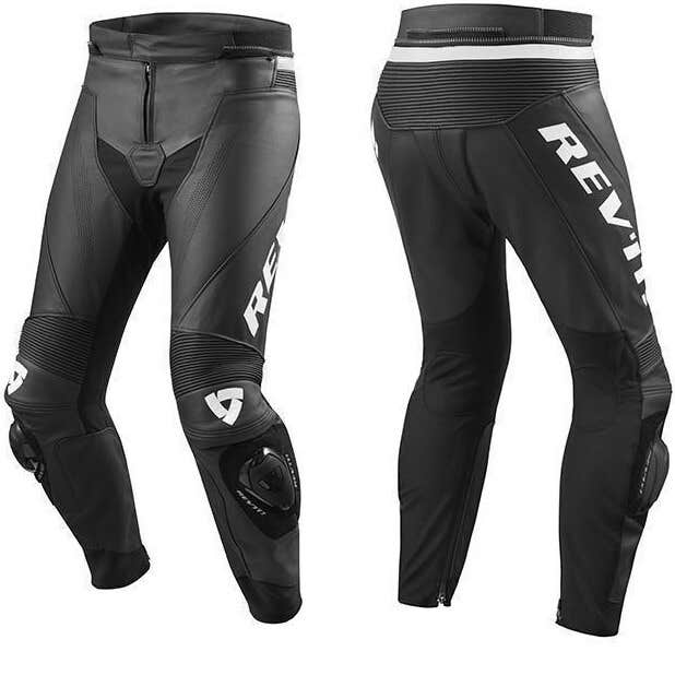 REVIT MENS VERTEX GT SHORT LEG LEATHER PANTS