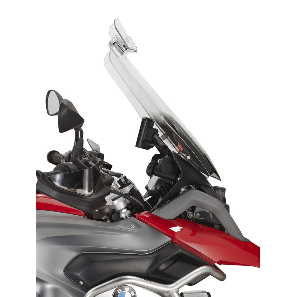 GIVI UNIVERSAL WINDSCREEN EXTENSION - CLEAR WITH ALUMINIUM FITTING KIT