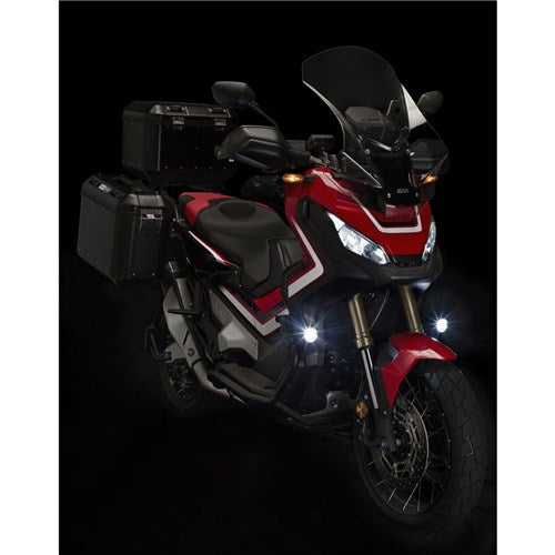 GIVI UNIVERSAL PROJECTOR LED FOG LAMPS (PAIR) ALUMINIUM BLACK/BLACK