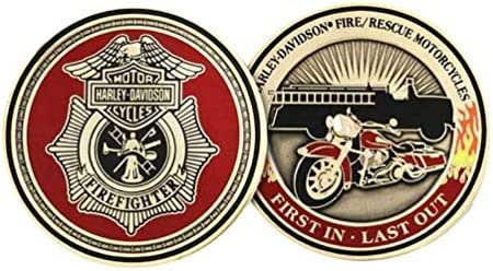 HARLEY-DAVIDSON FIREFIGHTER COIN