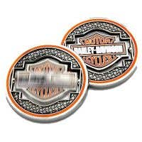 HARLEY-DAVIDSON BAR AND SHIELD SPINNER COIN
