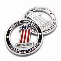 HARLEY-DAVIDSON NUMBER ONE CUTOUT COIN