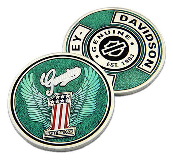 HARLEY-DAVIDSON GENUINE BLUE COIN