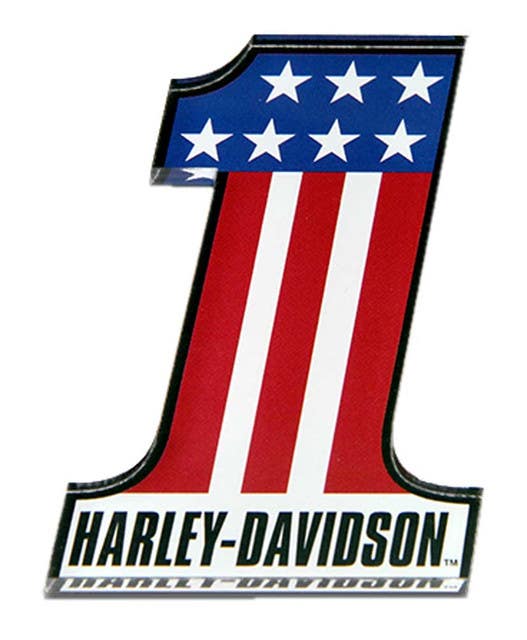 HARLEY-DAVIDSON NUMBER ONE ACRYLIC MAGNET