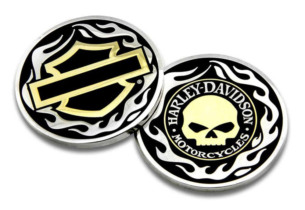 HARLEY-DAVIDSON GOLDEN SKULL COIN