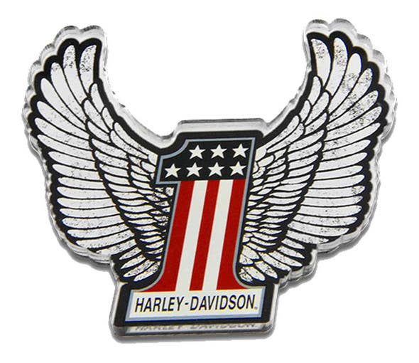 HARLEY-DAVIDSON WINGED ONE ACRYLIC MAGNET