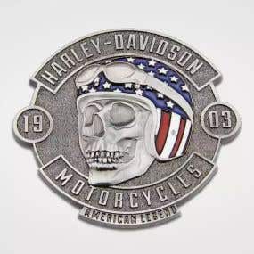 HARLEY-DAVIDSON AMERICAN LEGEND SKULL HEAVY-DUTY MAGNET