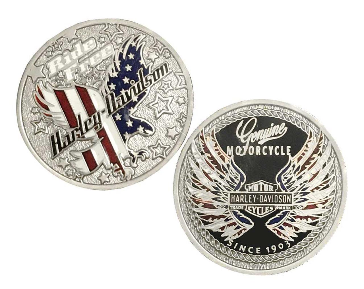 HARLEY-DAVIDSON RIDE FREE EAGLE COIN
