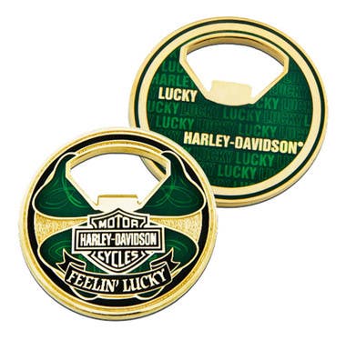 HARLEY-DAVIDSON LUCKY BOTTLE OPENER COIN