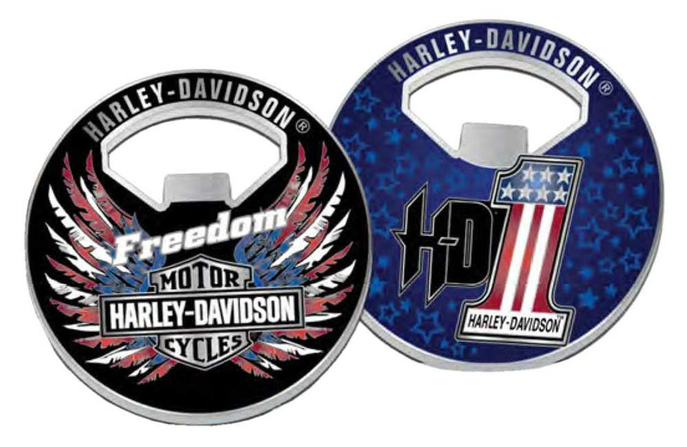 HARLEY-DAVIDSON FREEDOM TO RIDE BOTTLE OPENER COIN