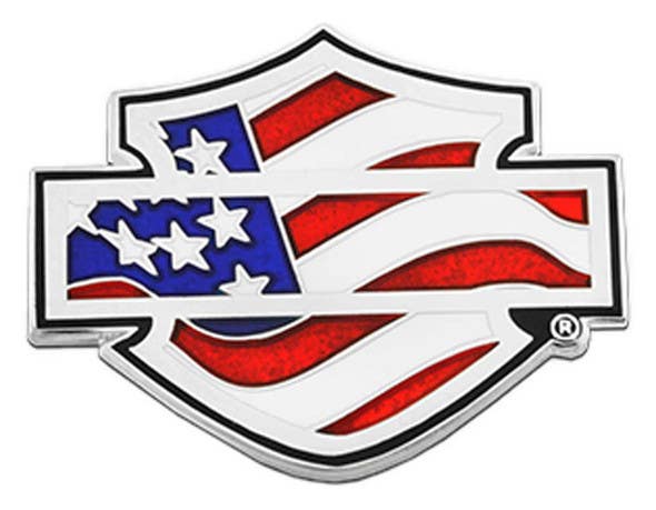 HARLEY-DAVIDSON FLAG BAR AND SHIELD PIN