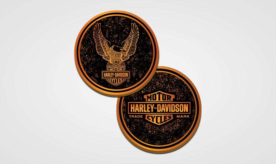 HARLEY-DAVIDSON TRADEMARK EAGLE COIN