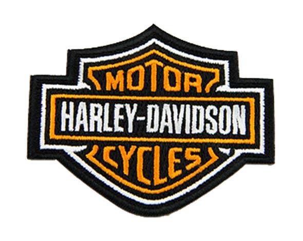 HARLEY-DAVIDSON 3 INCH EMBROIDERED BAR AND SHIELD LOGO EMBLEM SEW-ON PATCH