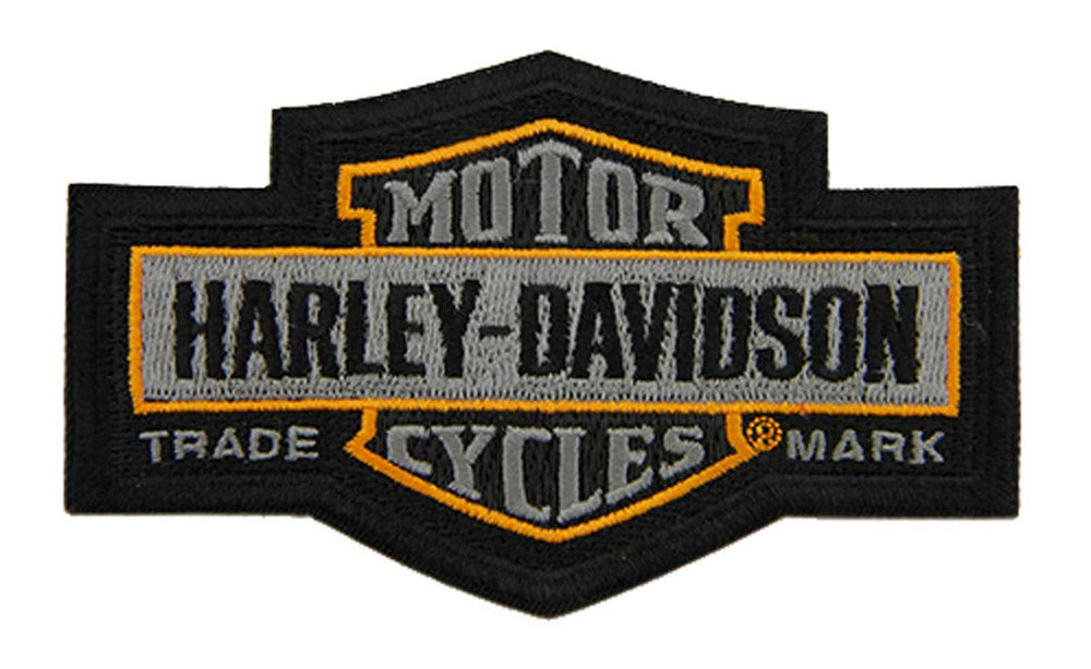 HARLEY-DAVIDSON 4.5 IN. EMBROIDERED TRADEMARK BAR AND SHIELD EMBLEM PATCH