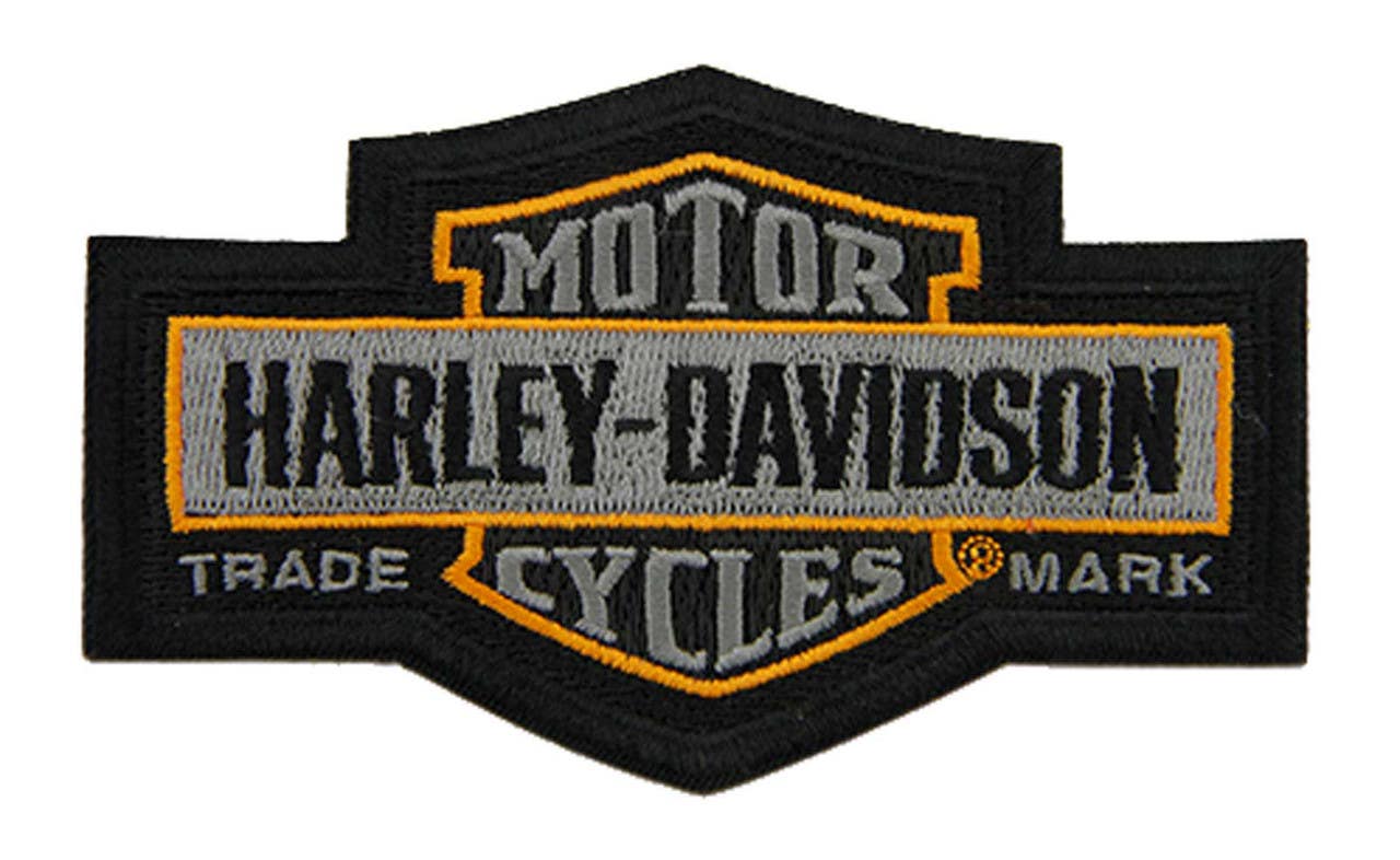 HARLEY-DAVIDSON 4.5 IN. EMBROIDERED TRADEMARK BAR AND SHIELD EMBLEM PATCH
