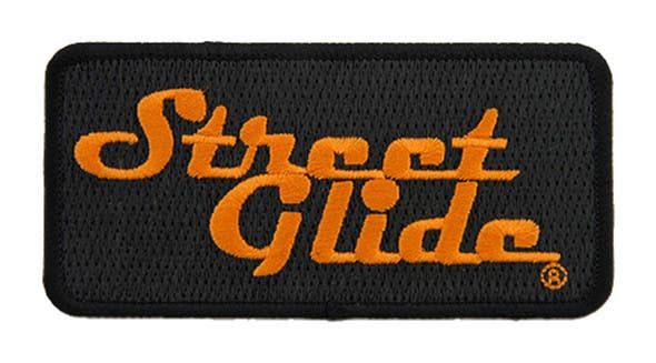 HARLEY-DAVIDSON 4 IN EMBROIDERED STREET GLIDE EMBLEM SEW-ON PATCH