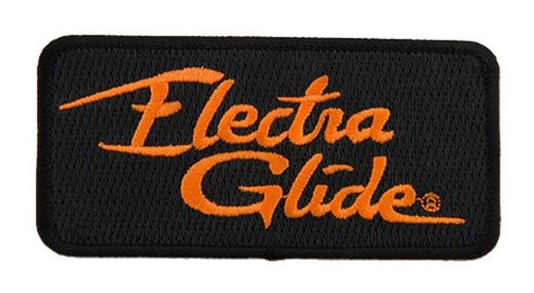 HARLEY-DAVIDSON 4IN EMBROIDERED ELECTRA GLIDE EMBLEM SEW-ON PATCH