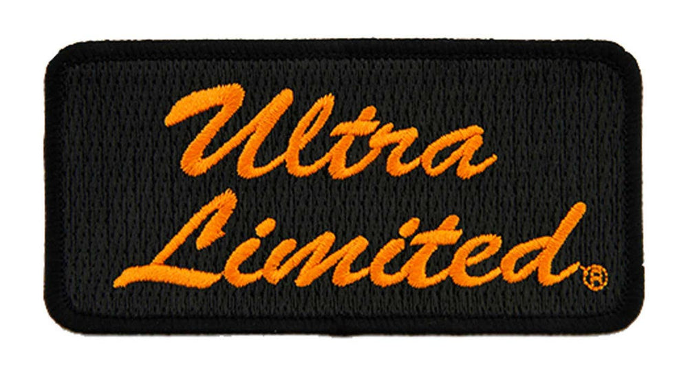 HARLEY-DAVIDSON 4IN EMBROIDERED ULTRA LIMITED EMBLEM SEW-ON PATCH