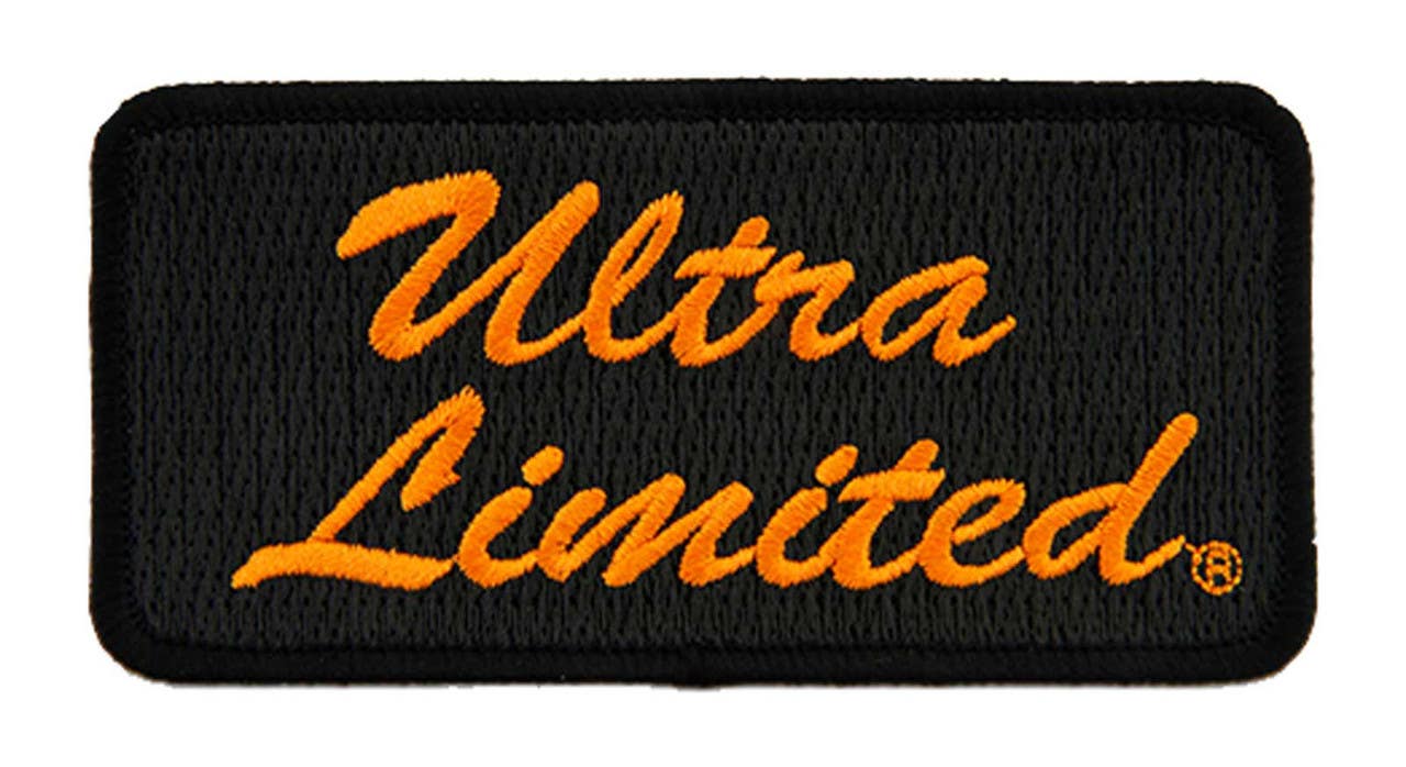 HARLEY-DAVIDSON 4IN EMBROIDERED ULTRA LIMITED EMBLEM SEW-ON PATCH