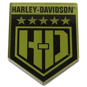 HARLEY-DAVIDSON H-D GREEN SHIELD ACRYLIC MAGNET
