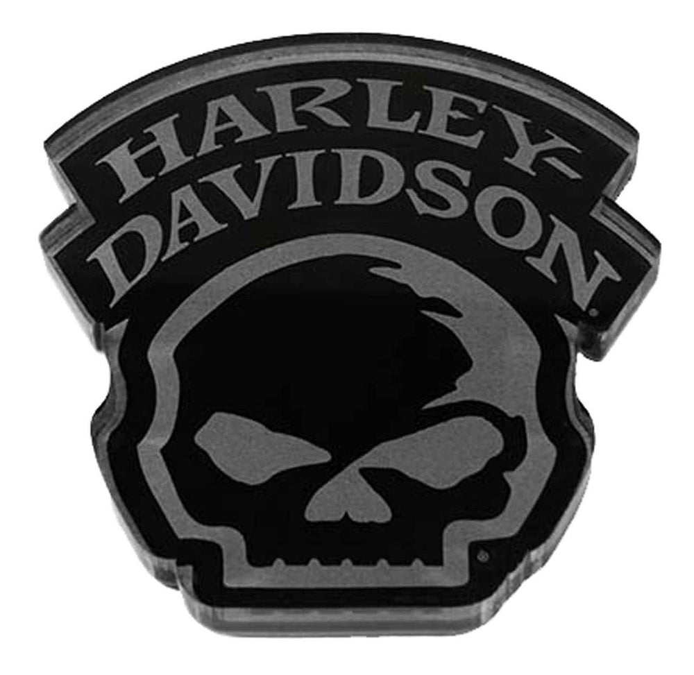 HARLEY-DAVIDSON WILLIE G SKULL ACRYLIC MAGNET