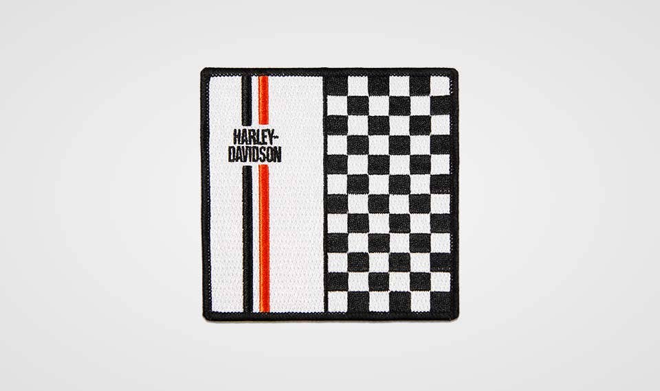 HARLEY-DAVIDSON 4IN. BOLD CHECKERED PATCH