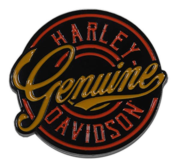 HARLEY-DAVIDSON ROUND GENUINE PIN