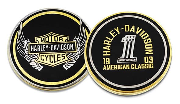 HARLEY-DAVIDSON GOLDEN ONE COIN