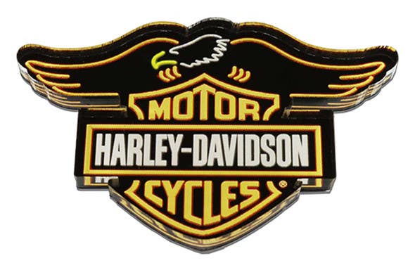 HARLEY-DAVIDSON NEON EAGLE ACRYLIC MAGNET